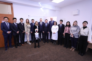 A humanoid robot and a bionic hand for aiding the disabled have been presented