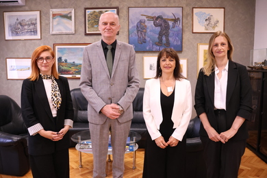 Across Chief Coordinator in a working visit to UNIBL